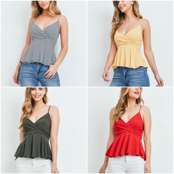 Ivory & Black Pin Stripe Baby Doll top - Picture 12 of 13